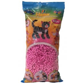 Hama midiprlor 205-48 - 6000 st. pastellrosa