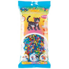 Hama midi prlor 205-54 - 6000 st. transparent glitterblandning