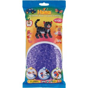Hama midi perler 205-74 - 6000 stk. Transparent syren