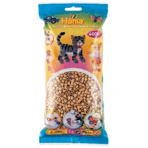 Hama midi perler 205-75 - 6000 stk. lys nougat