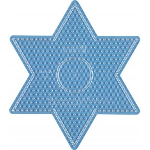 Hama midi perleplade transparant - stor stjerne