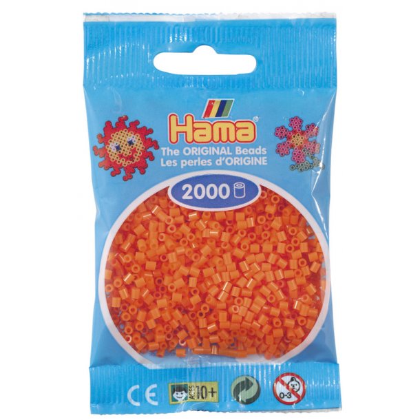 Hama mini perler 501-04 2000 stk. orange