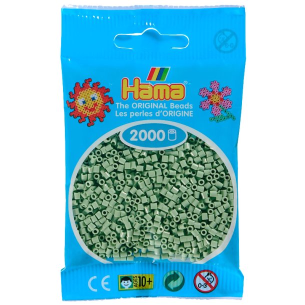 Hama mini perler 501-98 2000 stk - Pastel mint