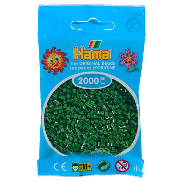 Hama mini perler 501-102 2000 stk - skovgrn