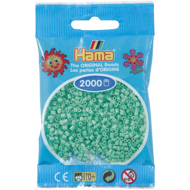 Hama mini perler 501-11 2000 stk. lysegrøn