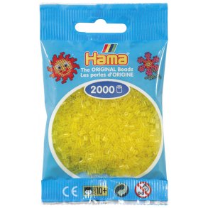 Hama miniprlor 501-14 2000 st. transparent gul