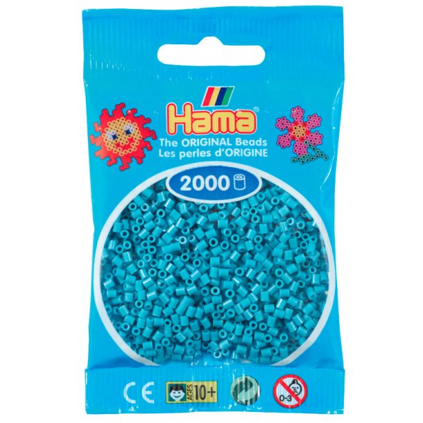 Hama mini perler 501-31 2000 stk. turkis