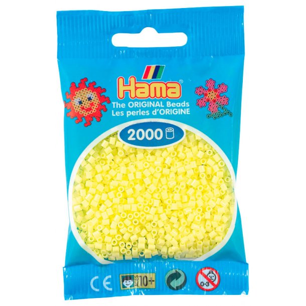 Hama mini perler 501-43 2000 stk. pastel gul