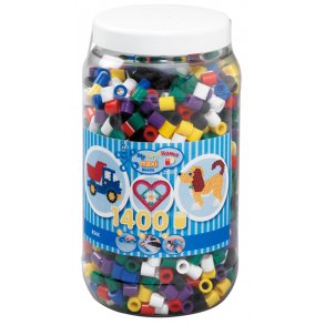 Hama maxi perler 8540 - 1400 stk. alm. mix