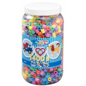 Hama maxi perler 8541 - 1400 stk. pastel mix 50