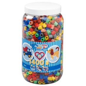 Hama maxi perler 8543 - 1400 stk. mix 69
