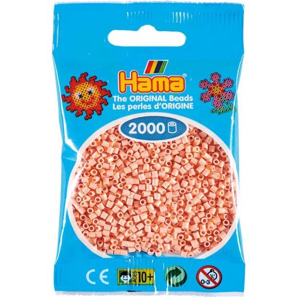 Hama mini perler 501-78 2000 stk - lys hud