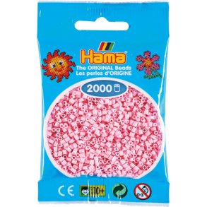 Hama miniprlor 501-95 2000 st - Pastellrosa