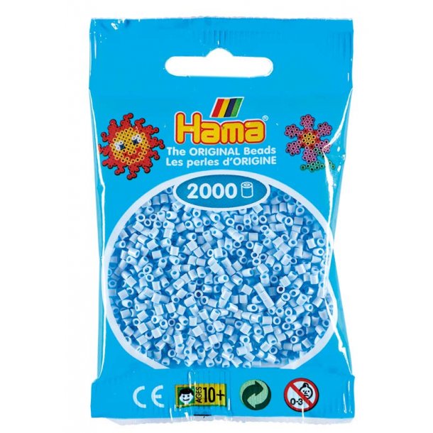 Hama mini perler 501-97 2000 stk - Pastel isbl
