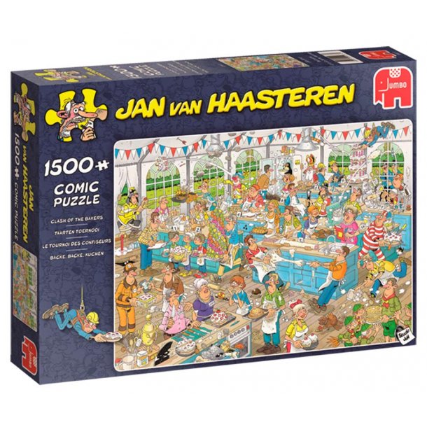 Jan van haasteren 1500 brikker - Clash of the Bakers