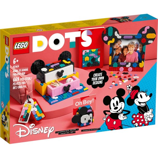 LEGO Dots 41964 - Mickey &amp; Minnie Mouse skolestart-projektæske