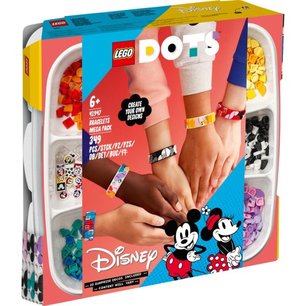 LEGO Dots 41947 - Mickey og venner armbånd-megapakke