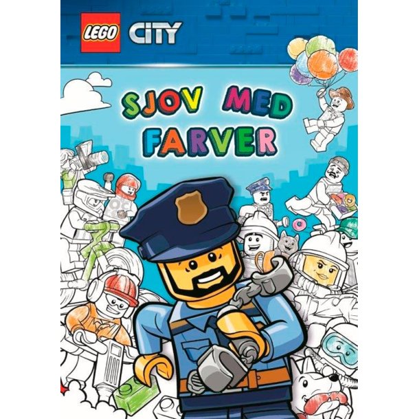 LEGO City malebog - sjov farver - Tegn & mal - BilligLeg