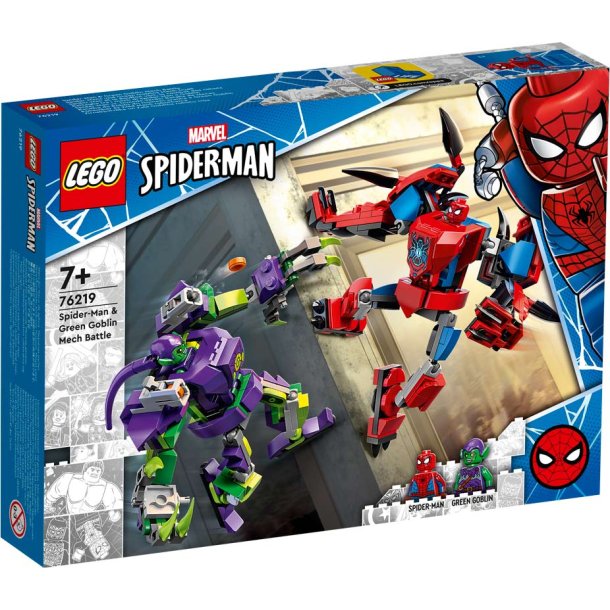 LEGO Marvel 76219 - Spider-Man og Green Goblins mech-robotkamp