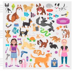 K�ledyr sticker s�t - 115 stickers