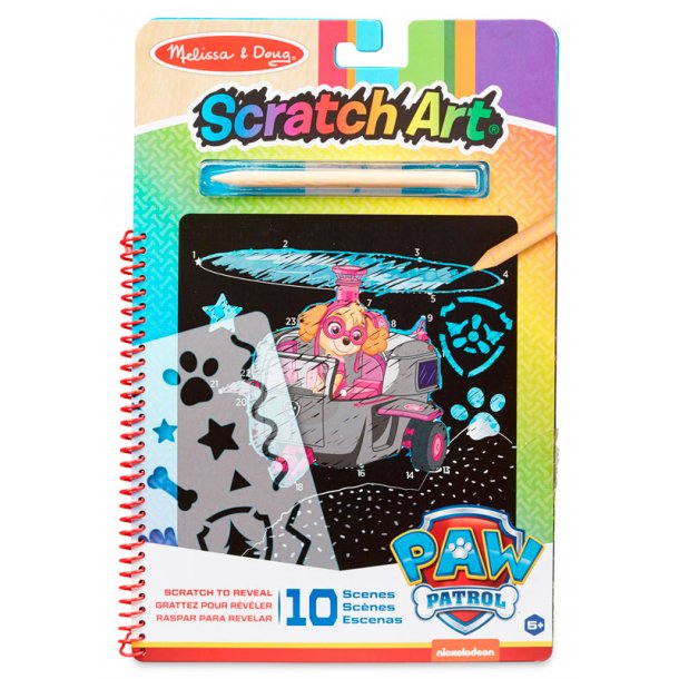 Paw Patrol Scratch Art - Skye