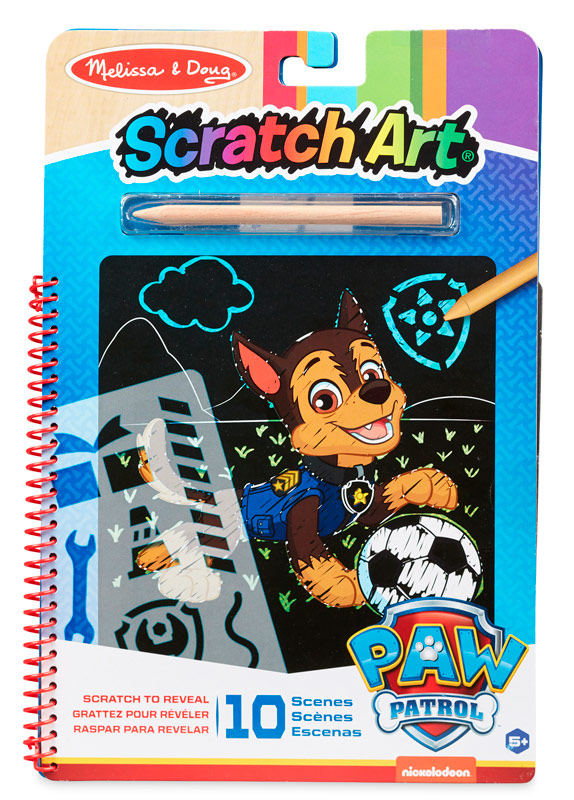 Krympe Touhou Rejsende Paw Patrol Scratch Art - Chase - Paw Patrol - BilligLeg