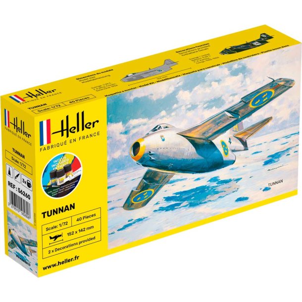 Heller Saab tunnan modelfly start kit - 1:72
