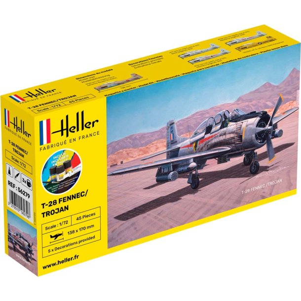 Heller T-28 Fennec Trojan modelfly 1:72 start kit
