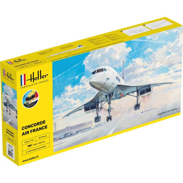 Heller Air France Concorde Start kit - 1:72