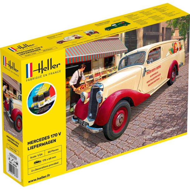 Heller Mercedes 170V lieferwagen 1950 - komplet st
