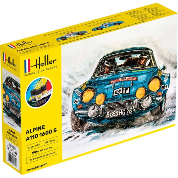 Heller Alpine A110 1600 S start kit - 1:24