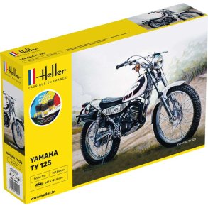 Heller Yamaha TY 125 motorcykel - komplet s�t
