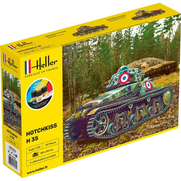 Heller Hotchkiss H35 kampvogn - start kit