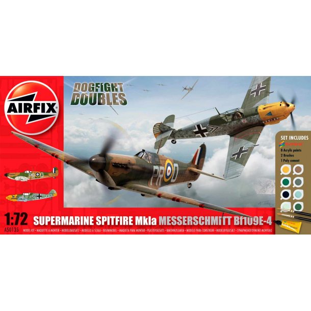 Airfix Spitfire dogfight 1:72 komplett set