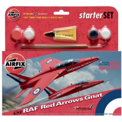 Airfix RAF red arrows gnat 1:72 komplet s�t