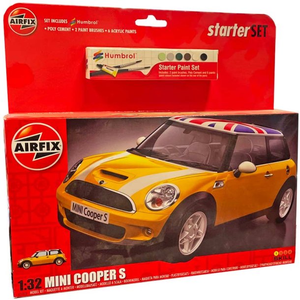 Airfix Mini cooper S 1:32 komplet sæt