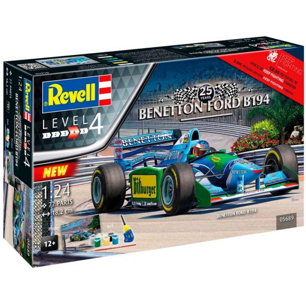 Revell Benetton Ford B194 - 1:24 komplet sæt
