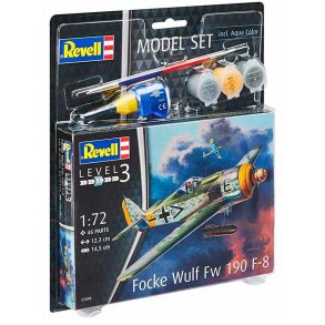 Revell Focke Wulf Fw190 F-8 - scala 1:72 Med lim og maling