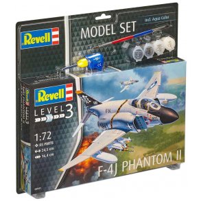 Revell F-4J Phantom II - 1:72 Med lim og maling