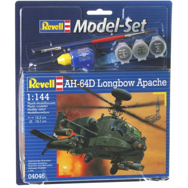 Revell AH-64D Longbow Apache 1:144 kompletsæt