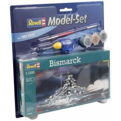 Revell krigsskibet Bismarck - scala 1:1200 Med lim og maling