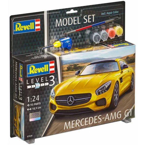 Revell Mercedes AGM GT - 1:24 Med lim og maling