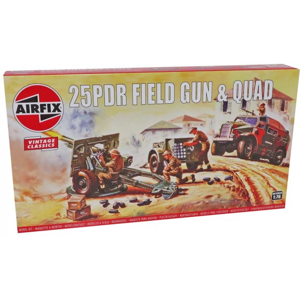 Airfix 25pdr field gun &amp; quad