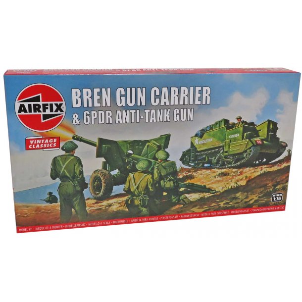 Airfix Bren gun Carrier og anti-tank kanon