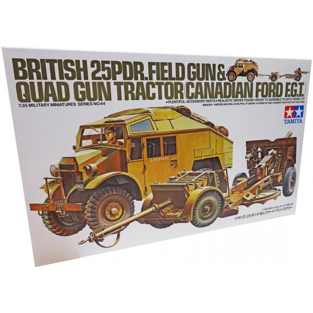 Tamiya British 25PDR fltpistol och lastbil