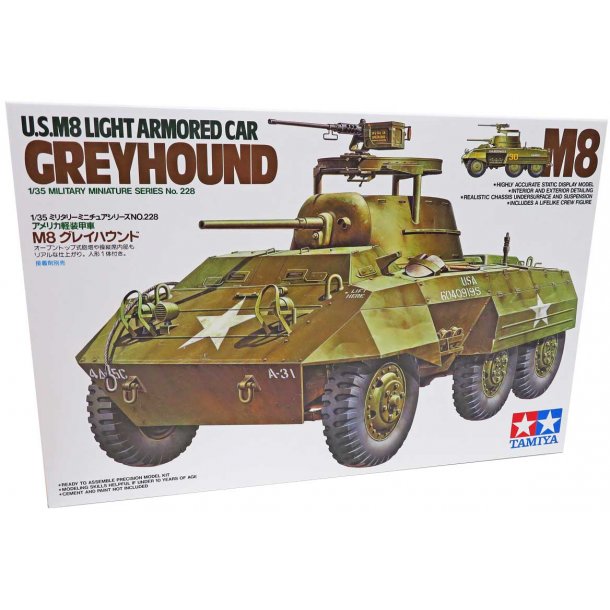 Tamiya U.S M8 light armored car - greyhound