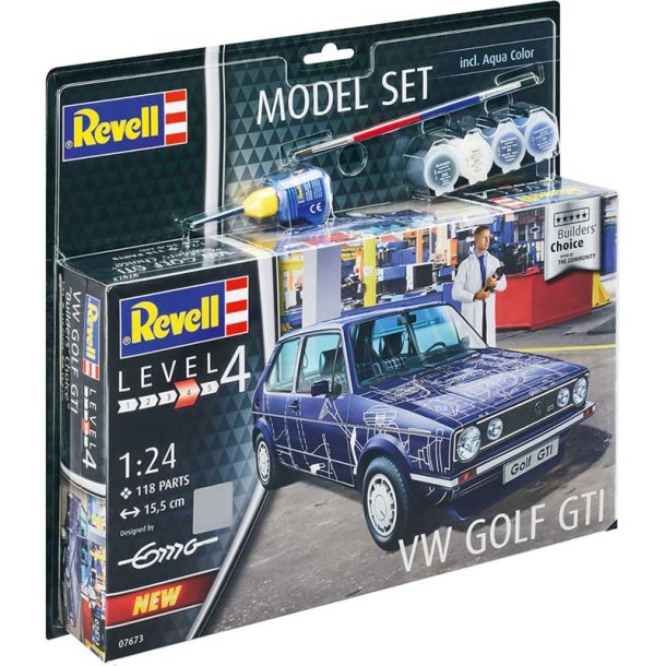Rewell VW Golf GTI builders choice - Med lim og maling