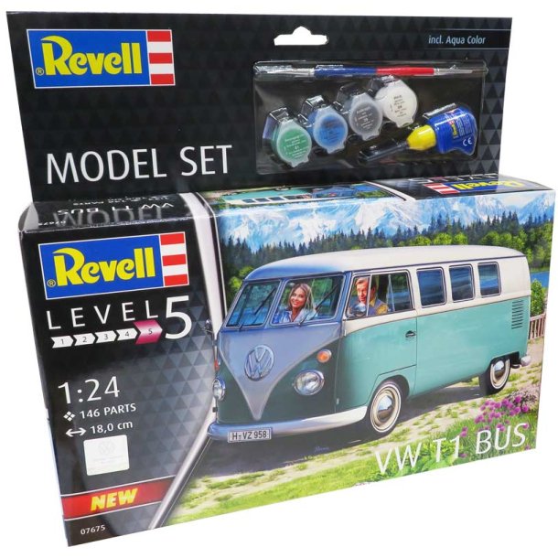 Revell VW T1 buss - komplett set