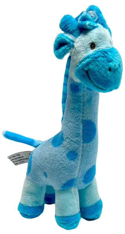 Teddy giraf lyseblå Køb søde bamser her