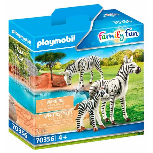 Playmobil zebraer med baby